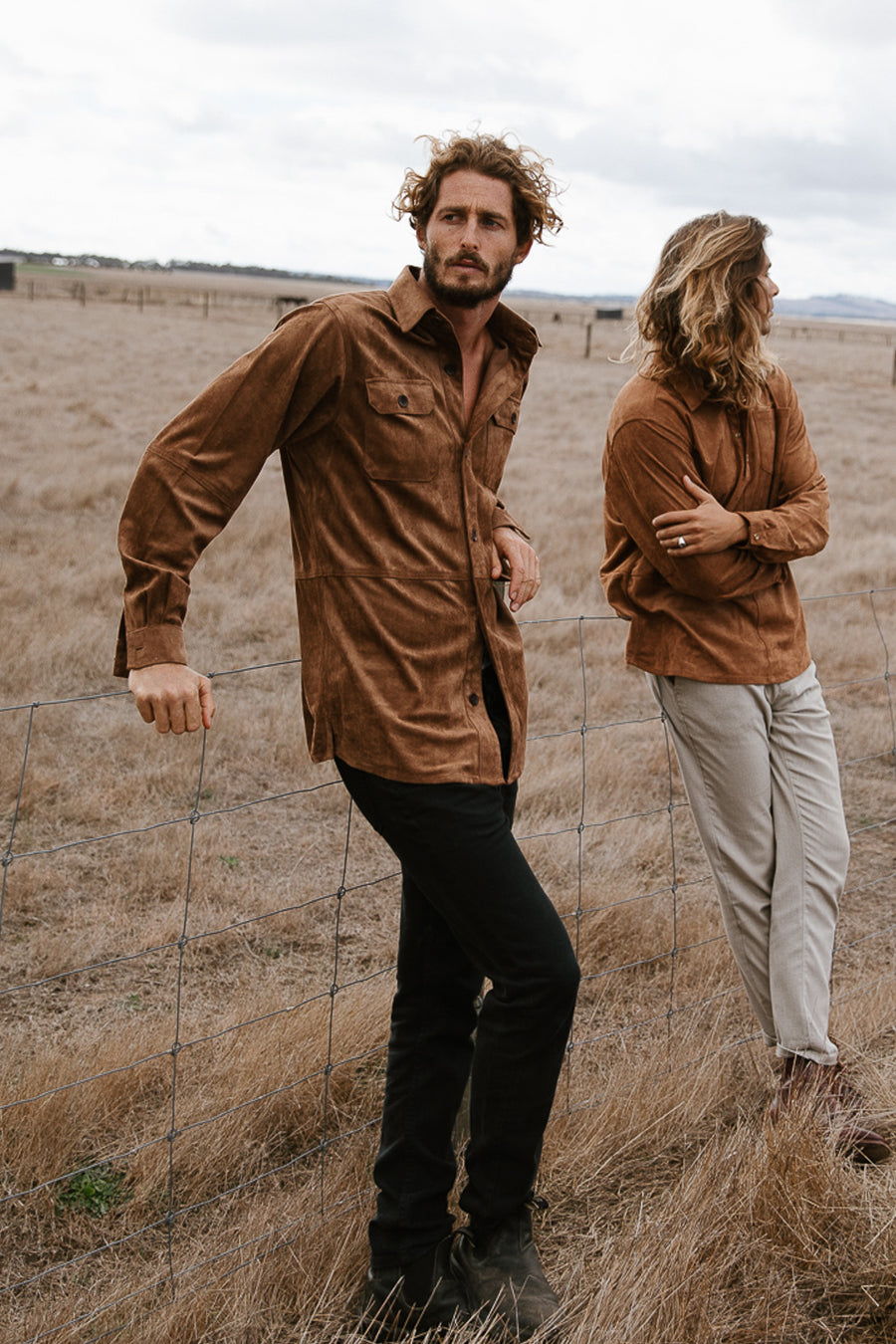 New Federal - Suede Long Sleeve Shirt/Jacket