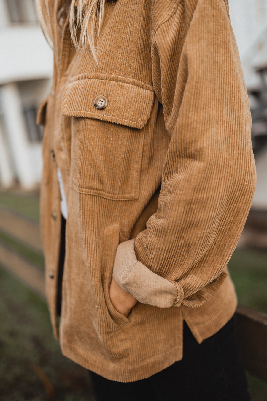 Brown Reis - Women Cord Shirt/Jacket