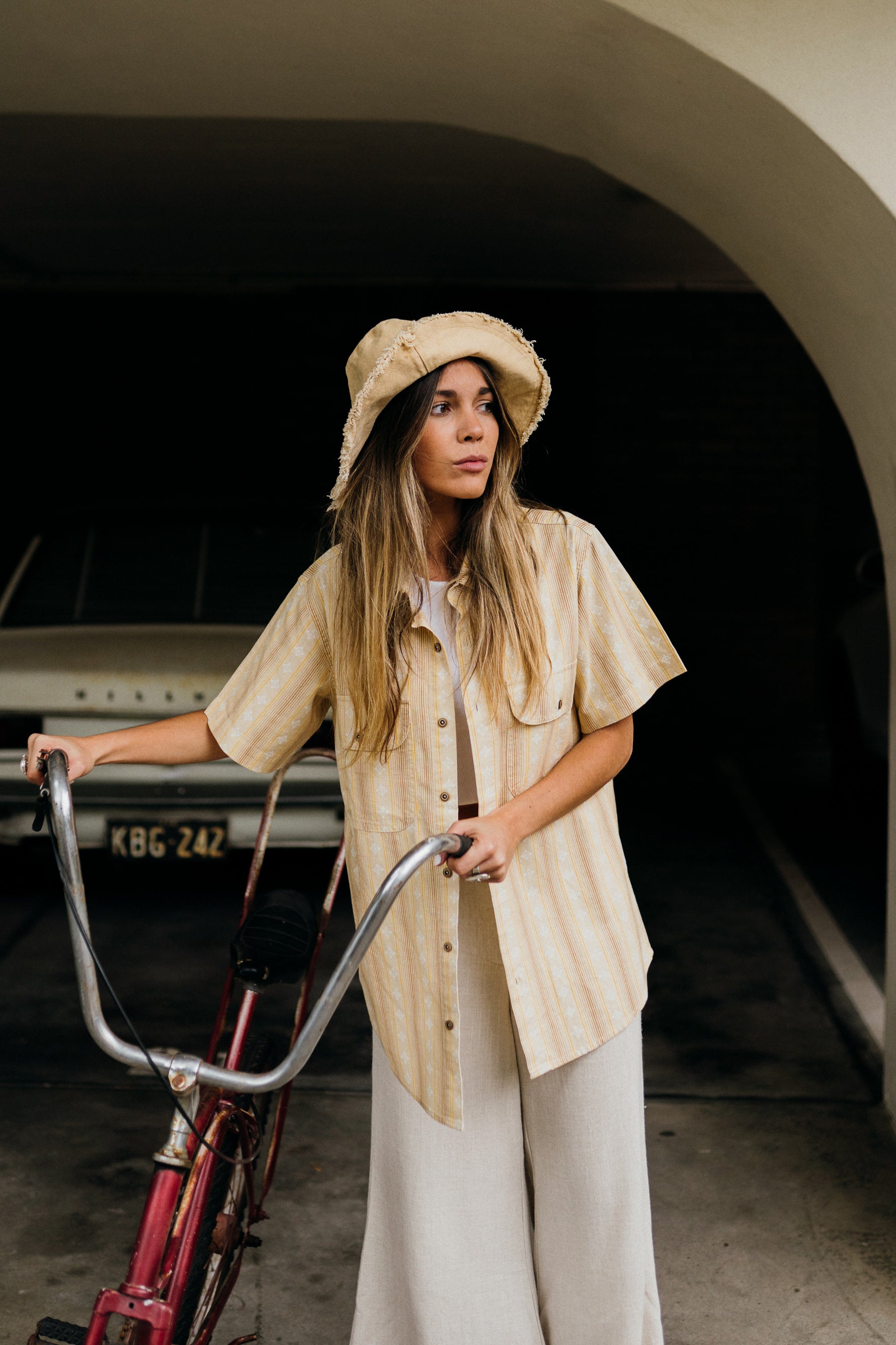 Gibson -Women Linen Short Sleeve Shirt