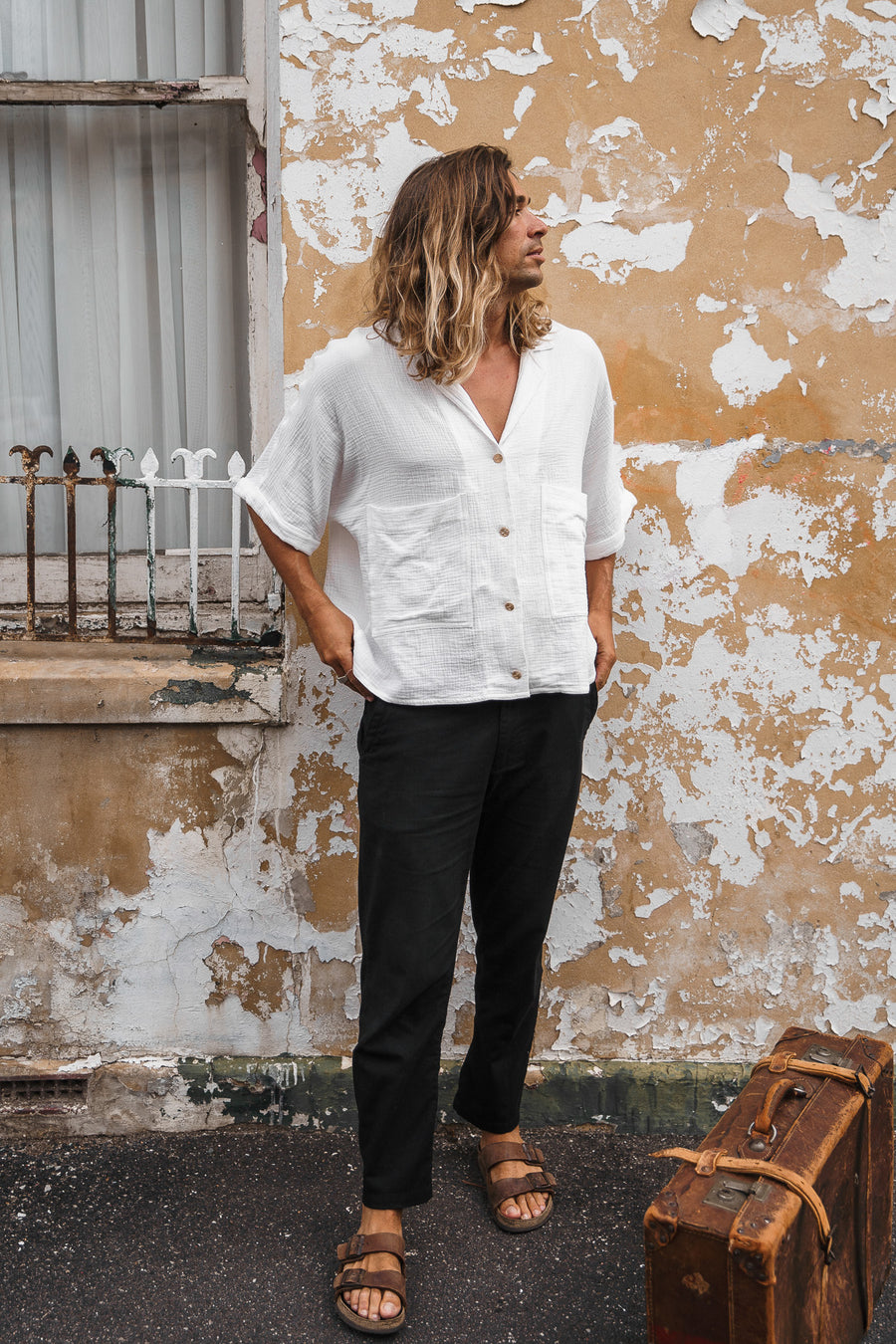 BRELLA - White Short Sleeve Shirt