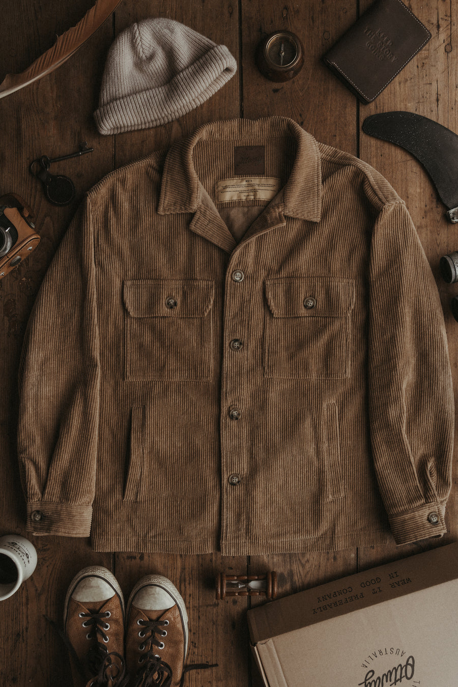 Brown Reis - Women Cord Shirt/Jacket