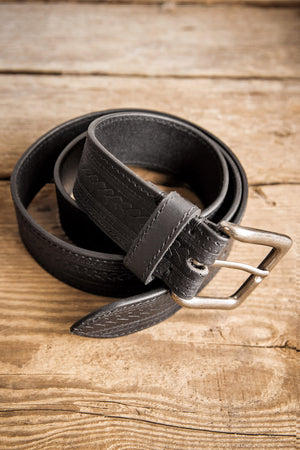 Black Russet Handcrafted Leather Belt