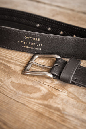Black Russet Handcrafted Leather Belt