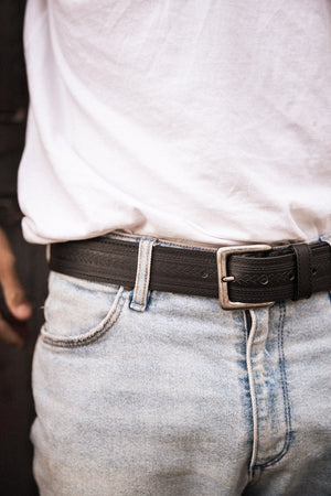 Black Russet Handcrafted Leather Belt